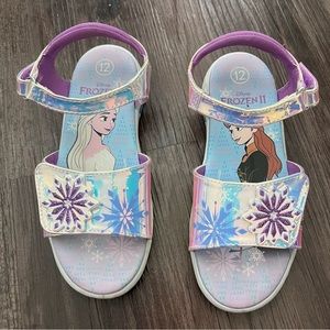 Disney Frozen 2 Anna and Elsa Kids Velcro Strap Sandals